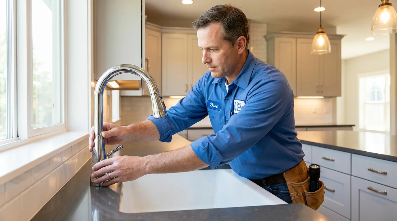 Kitchen faucet installation by Johns Plumbing LLC in Nogales